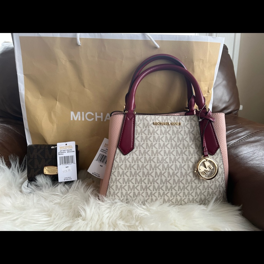 Michael Kors Purse and Trifold Wallet